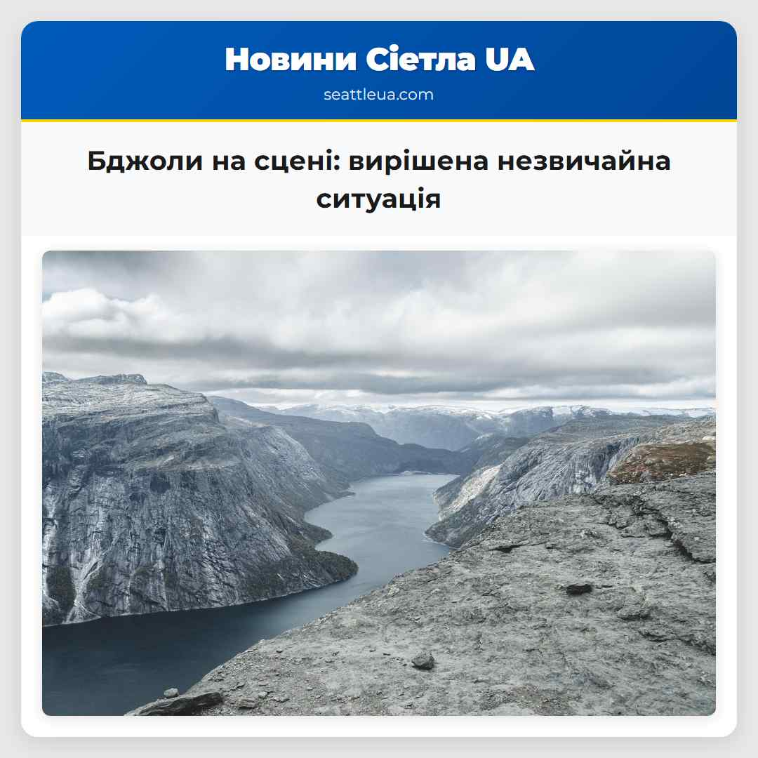 Бджоли на сцені вирішена незвичайна ситуація