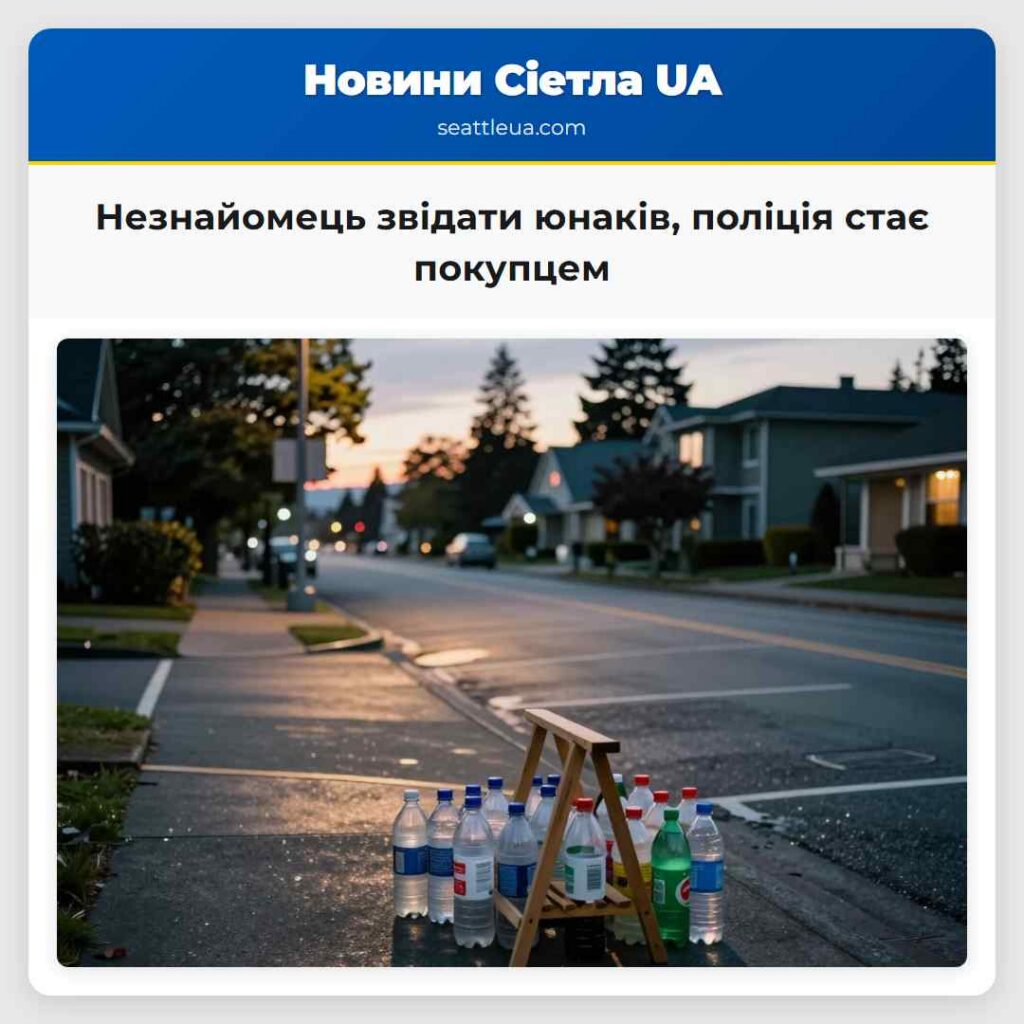 Незнайомець звідати юнаків, поліція стає покупцем