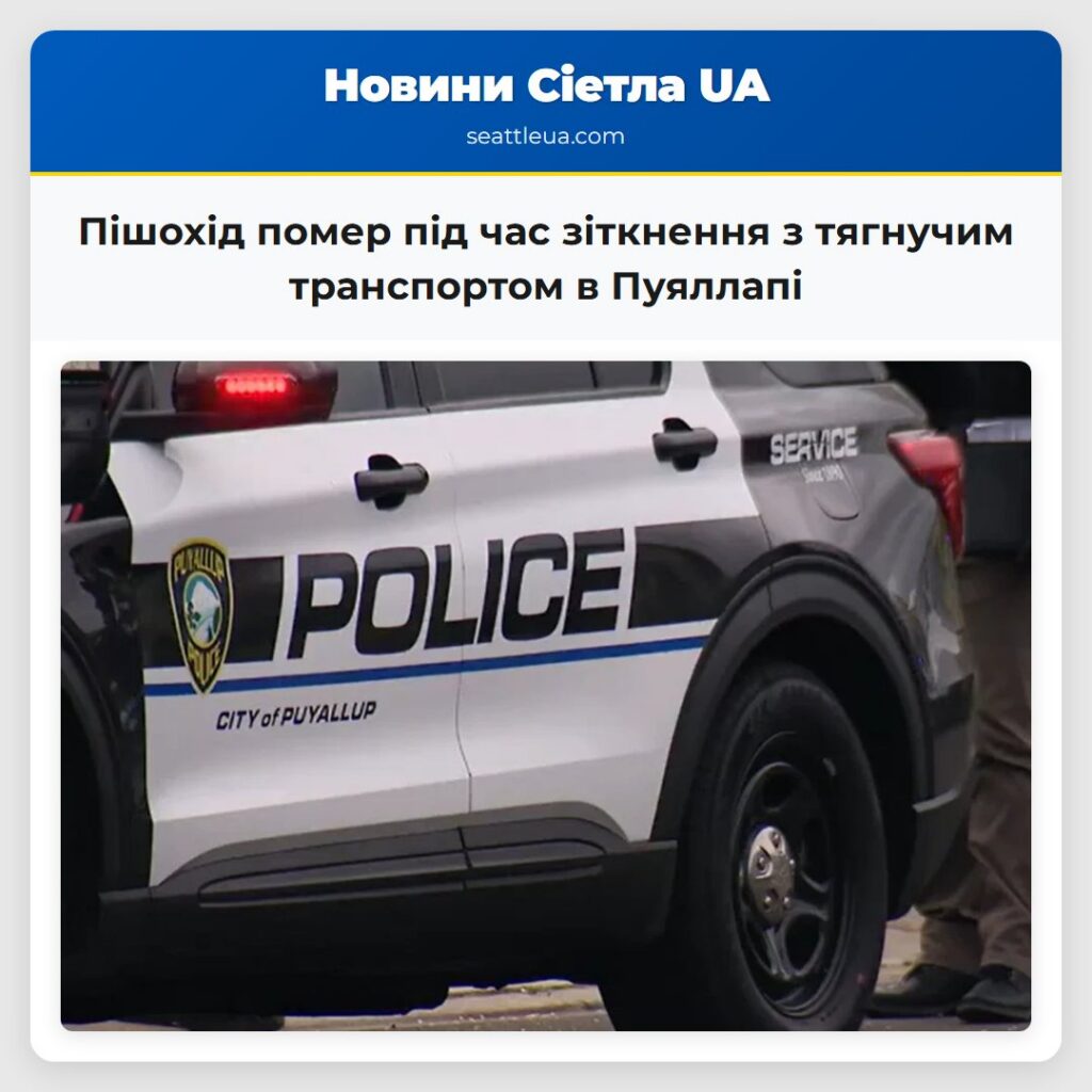 Пішохід помер під час зіткнення з тягнучим
