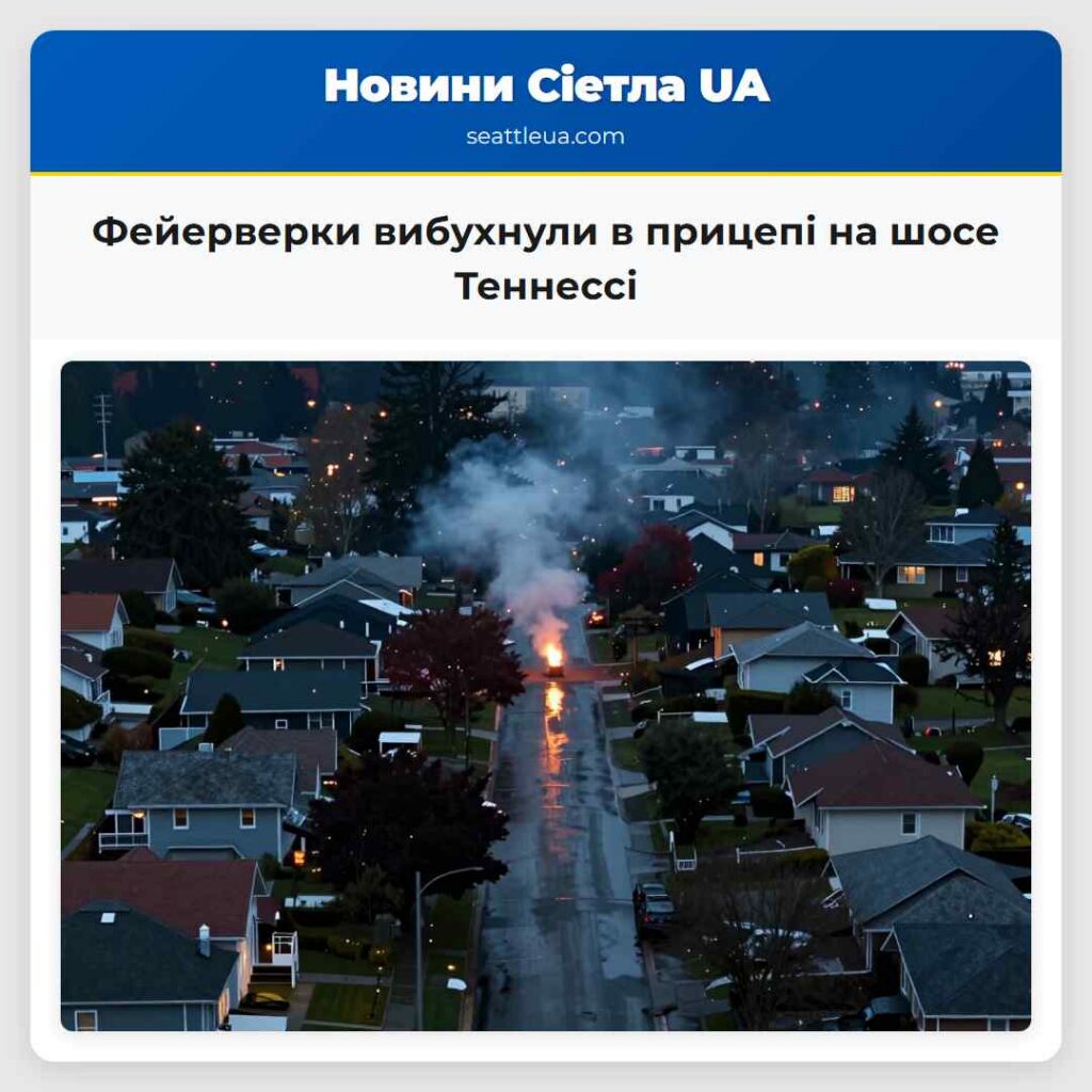 Фейерверки вибухнули в прицепі на шосе Теннессі