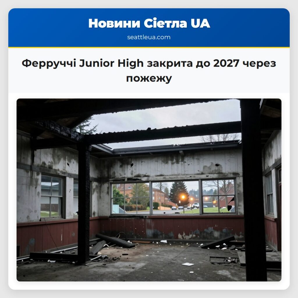 Ферруччі Junior High закрита до 2027 через пожежу