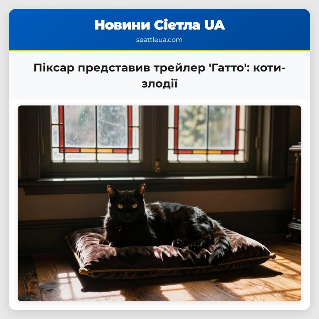 Піксар представив трейлер 'Гатто': коти-злодії