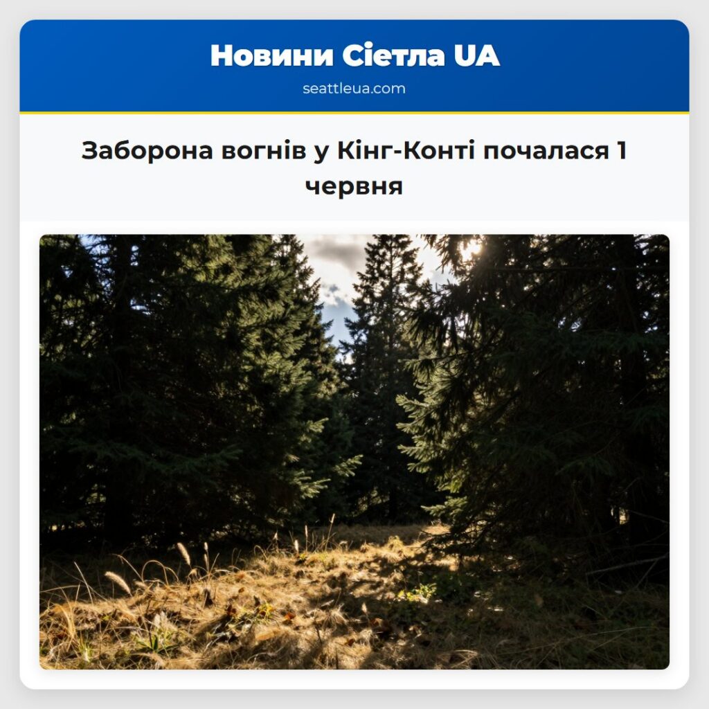 Заборона вогнів у Кінг-Конті почалася 1 червня