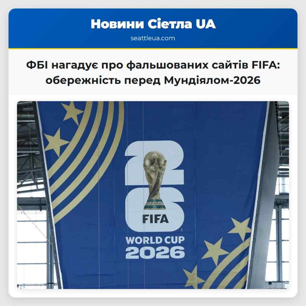 ФБІ нагадує про фальшованих сайтів FIFA: