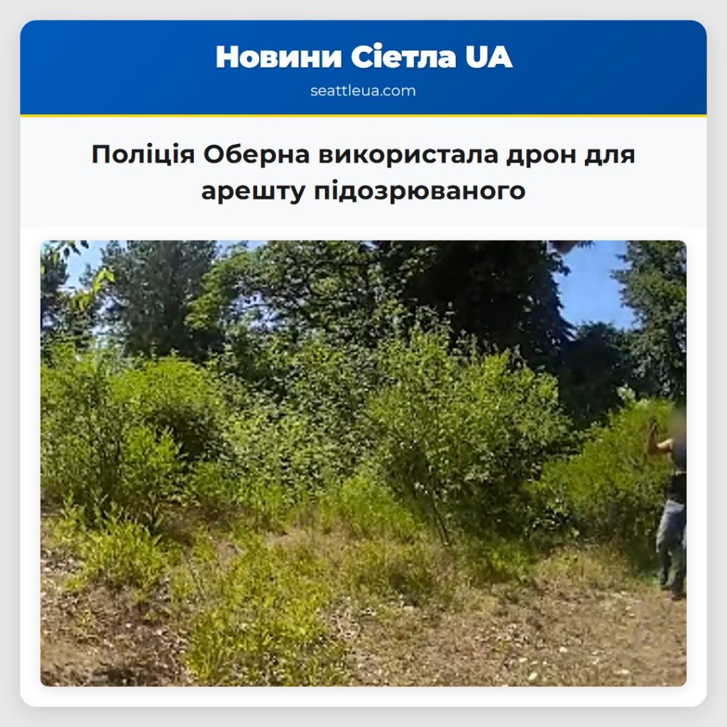 Поліція Оберна використала дрон для арешту