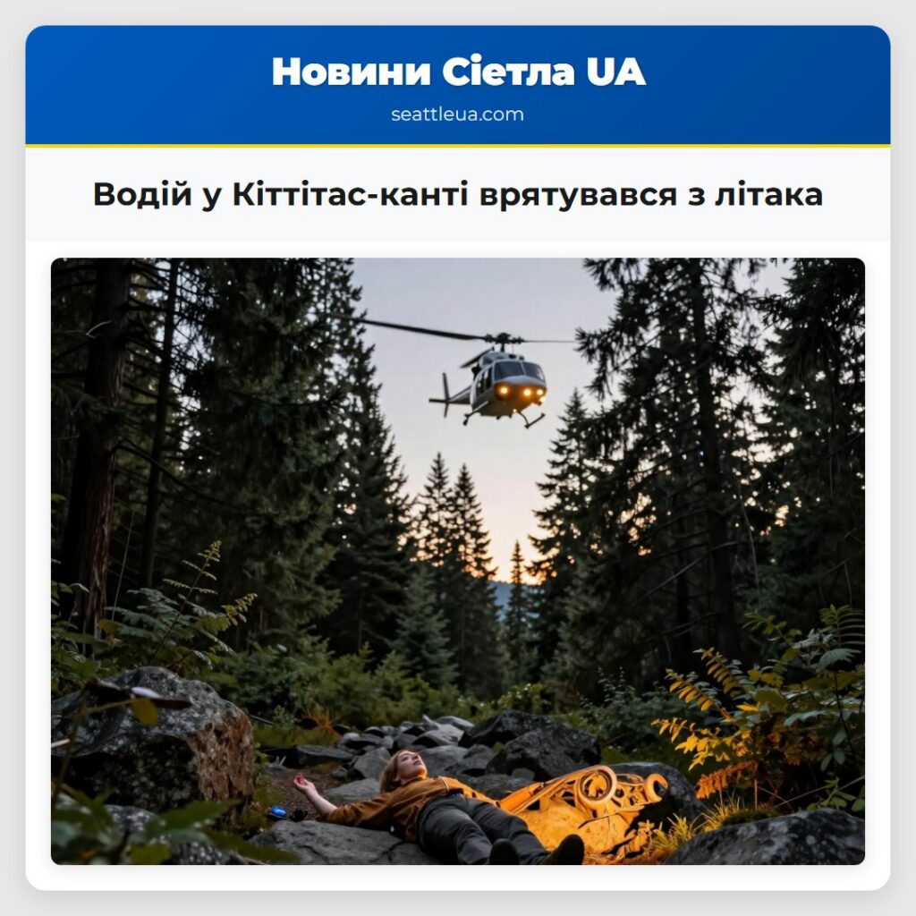 Водій у Кіттітас-канті врятувався з літака