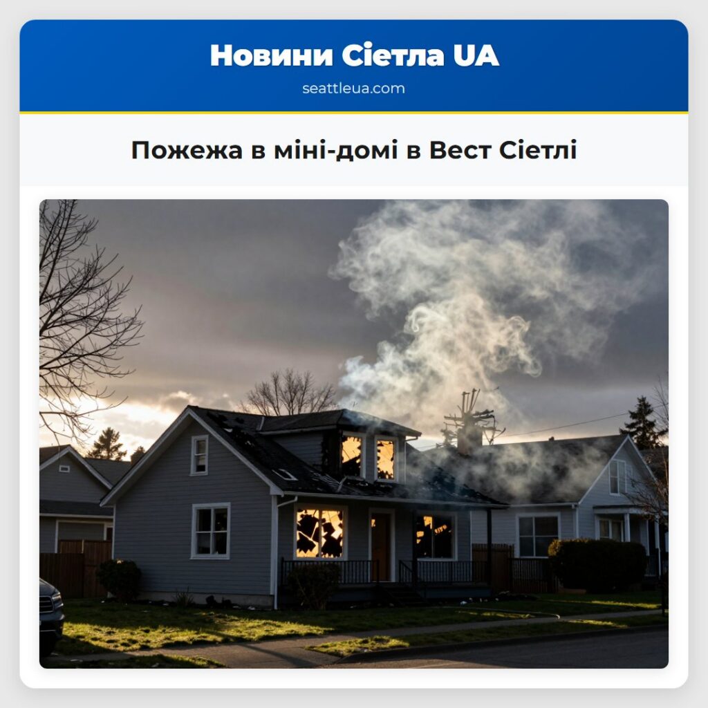 Пожежа в міні-домі в Вест Сіетлі