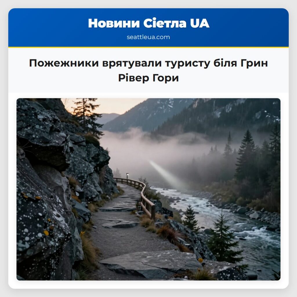 Пожежники врятували туристу біля Грин Рівер Гори