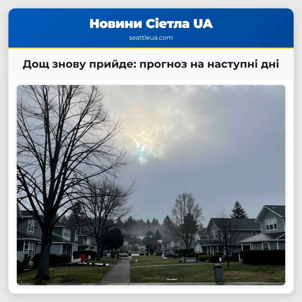 Дощ знову прийде: прогноз на наступні дні