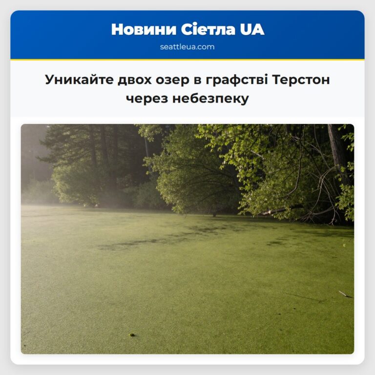 Уникайте двох озер в графстві Терстон через небезпеку