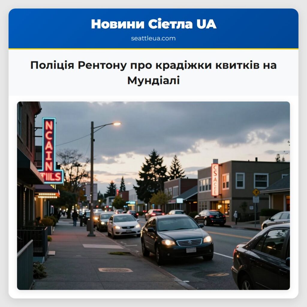 Поліція Рентону про крадіжки квитків на Мундіалі