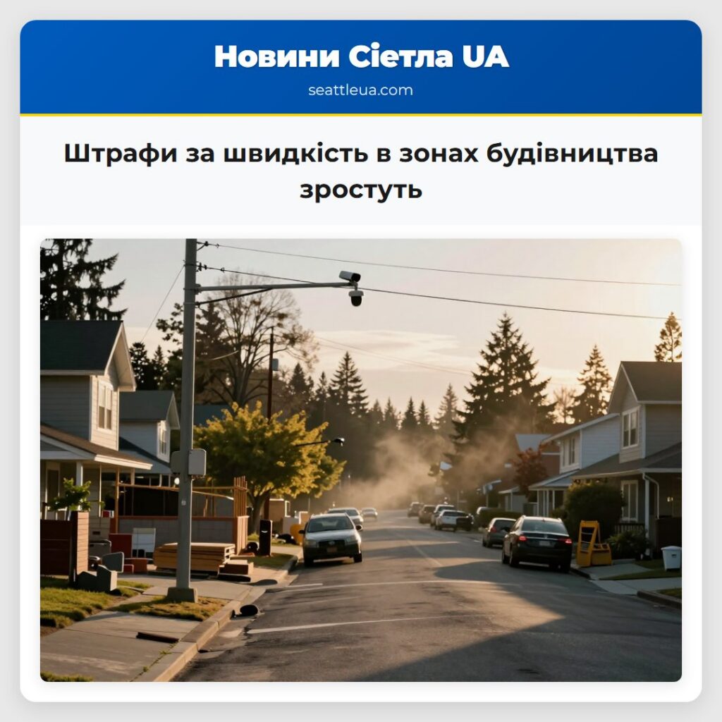 Штрафи за швидкість в зонах будівництва зростуть
