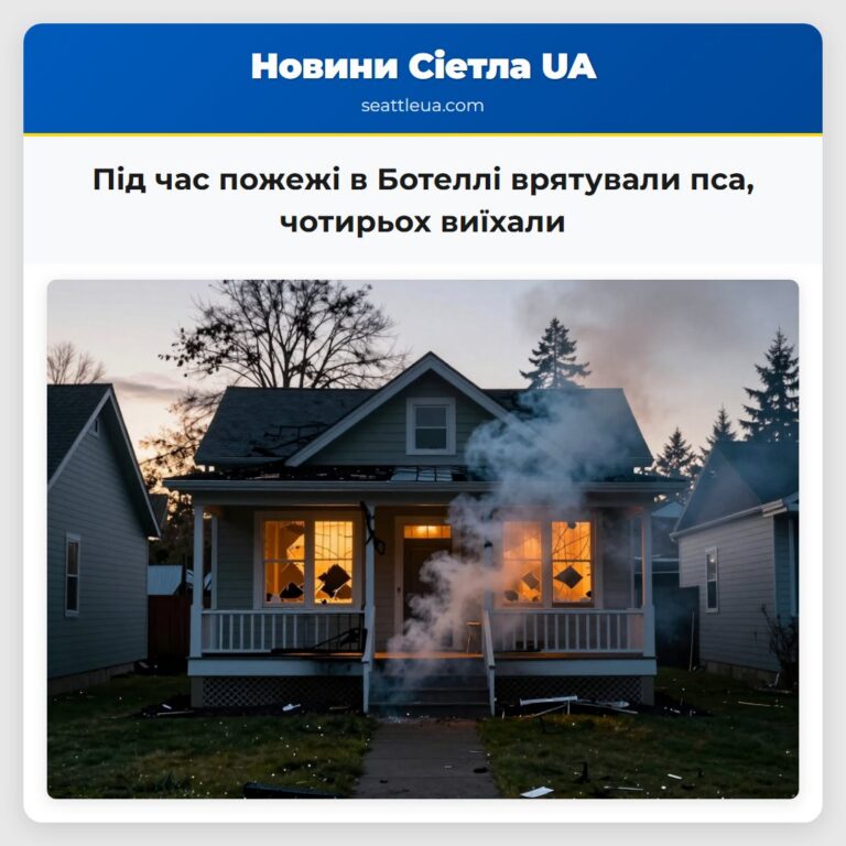 Під час пожежі в Ботеллі врятували пса чотирьох виїхали