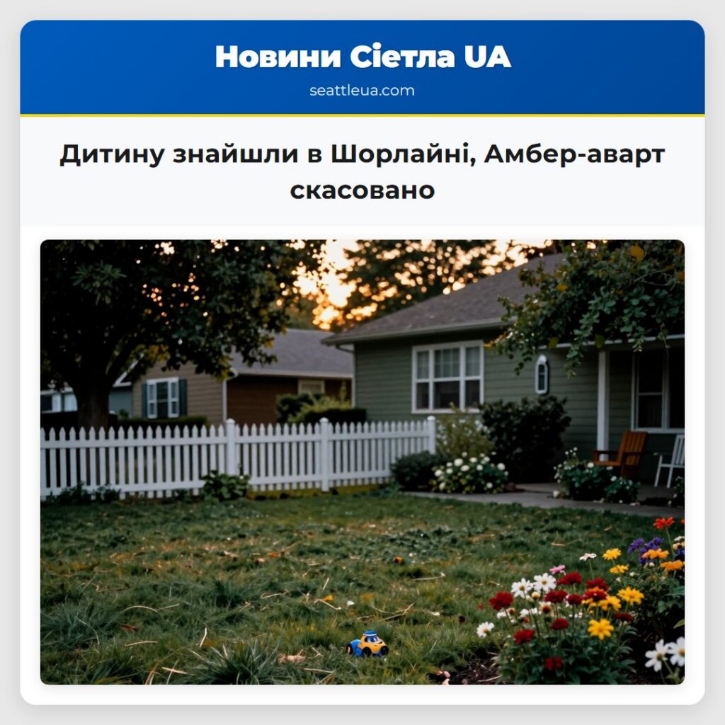 Дитину знайшли в Шорлайні, Амбер-аварт скасовано