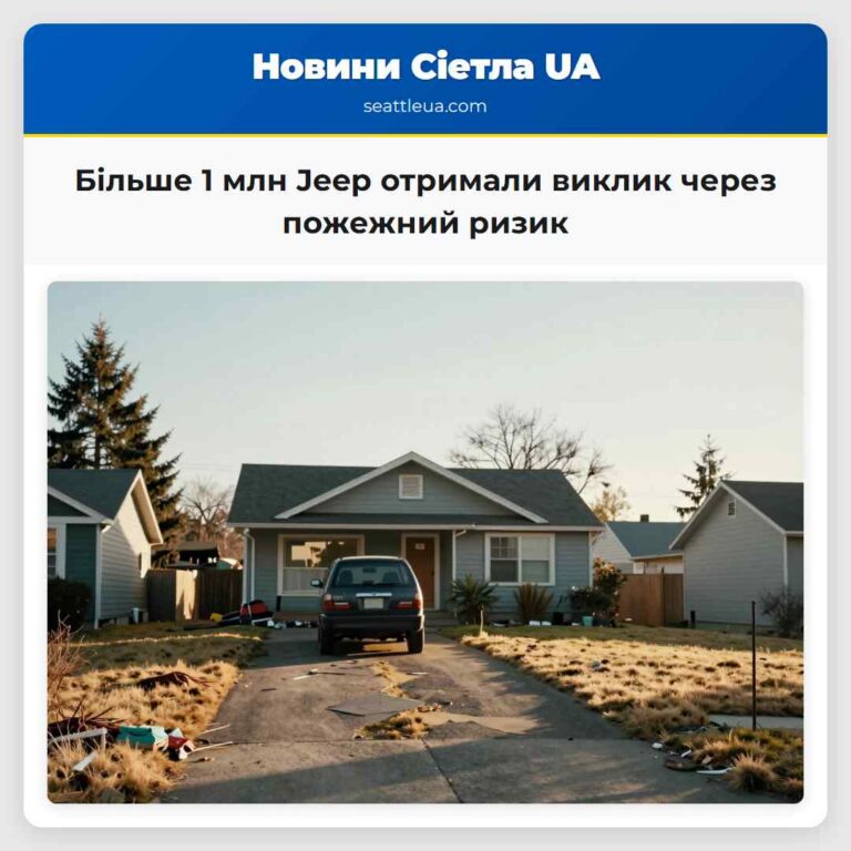 Більше 1 млн Jeep отримали виклик через пожежний ризик