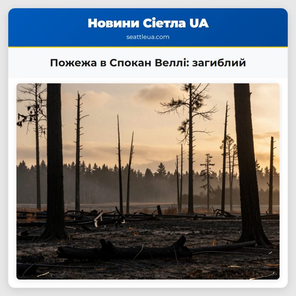 Пожежа в Спокан Веллі: загиблий