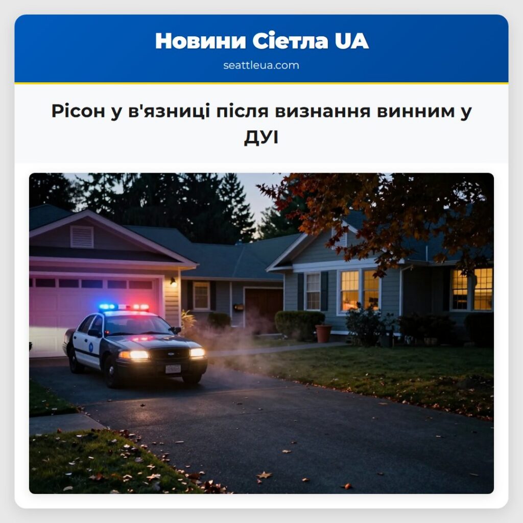 Рісон у в'язниці після визнання винним у ДУІ