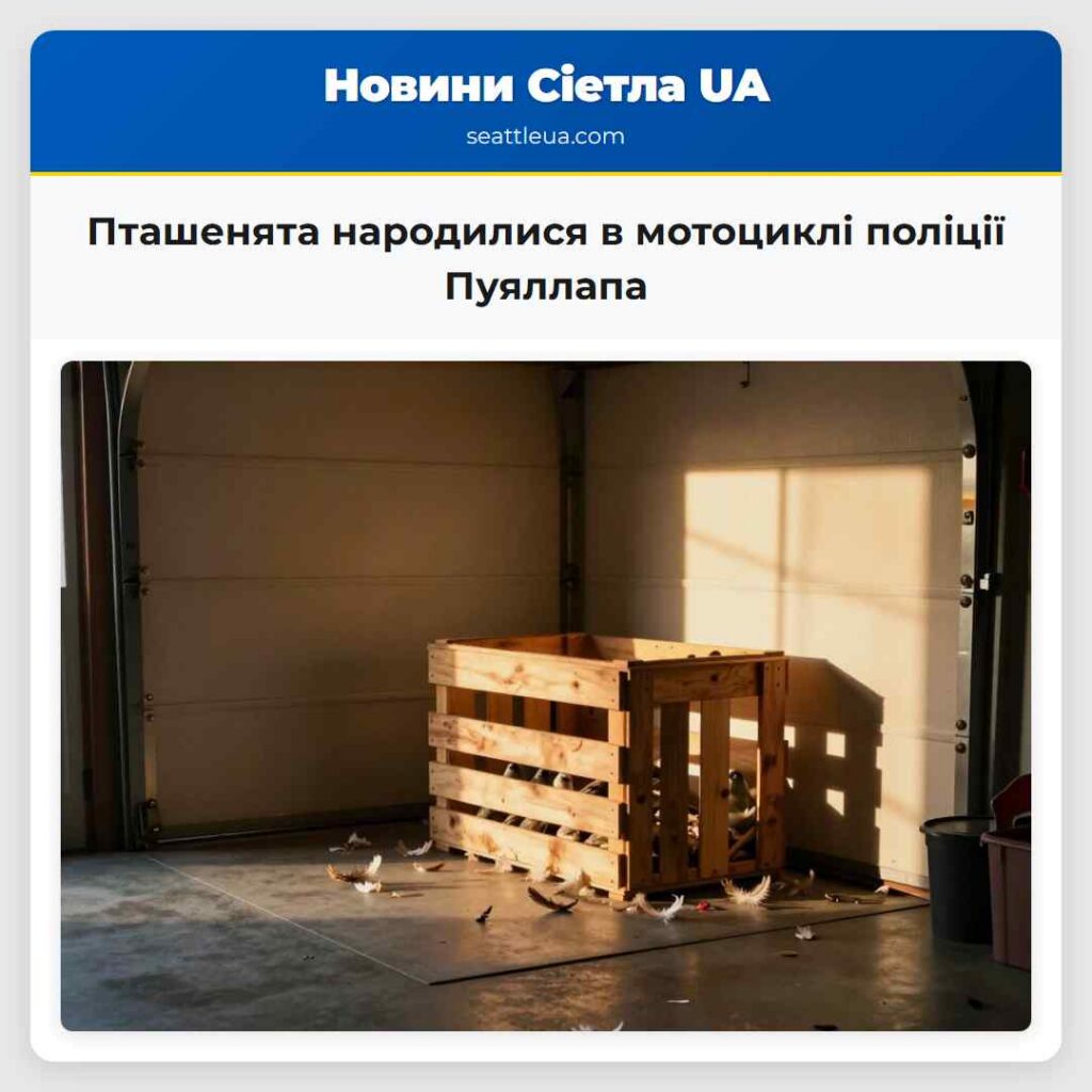 Пташенята народилися в мотоциклі поліції Пуяллапа