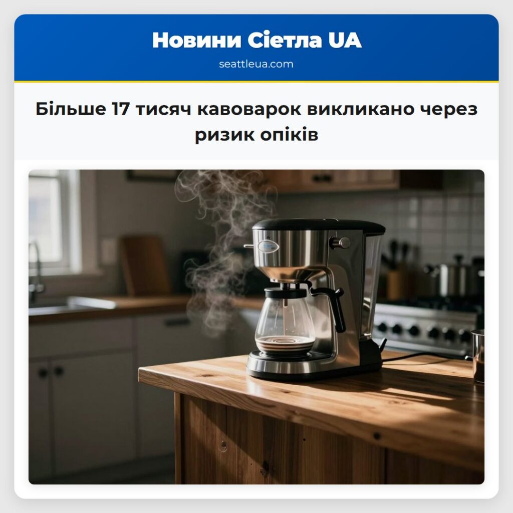 Більше 17 тисяч кавоварок викликано через ризик