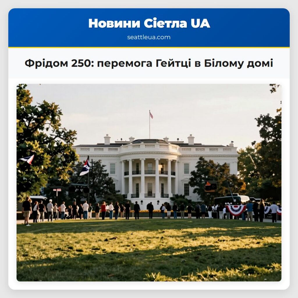 Фрідом 250: перемога Гейтці в Білому домі