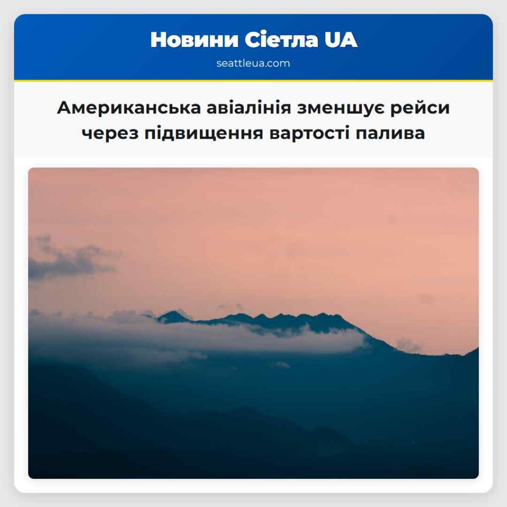 Американська авіалінія зменшує рейси через