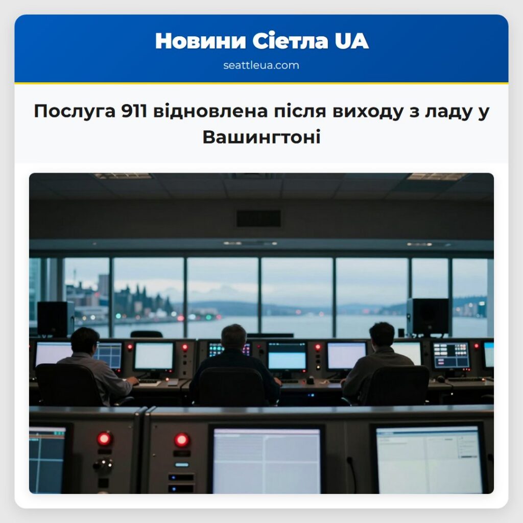 Послуга 911 відновлена після виходу з ладу у