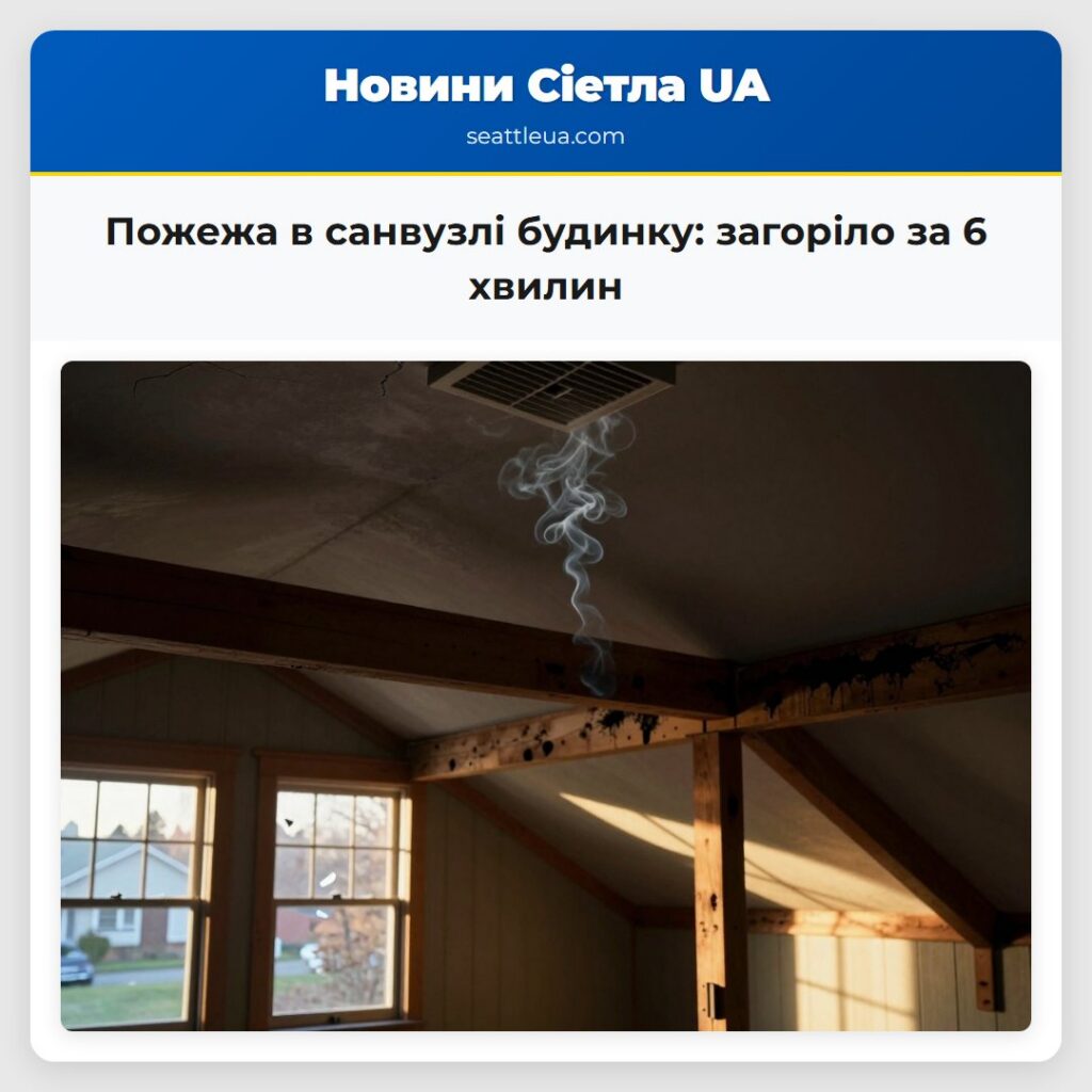Пожежа в санвузлі будинку: загоріло за 6 хвилин