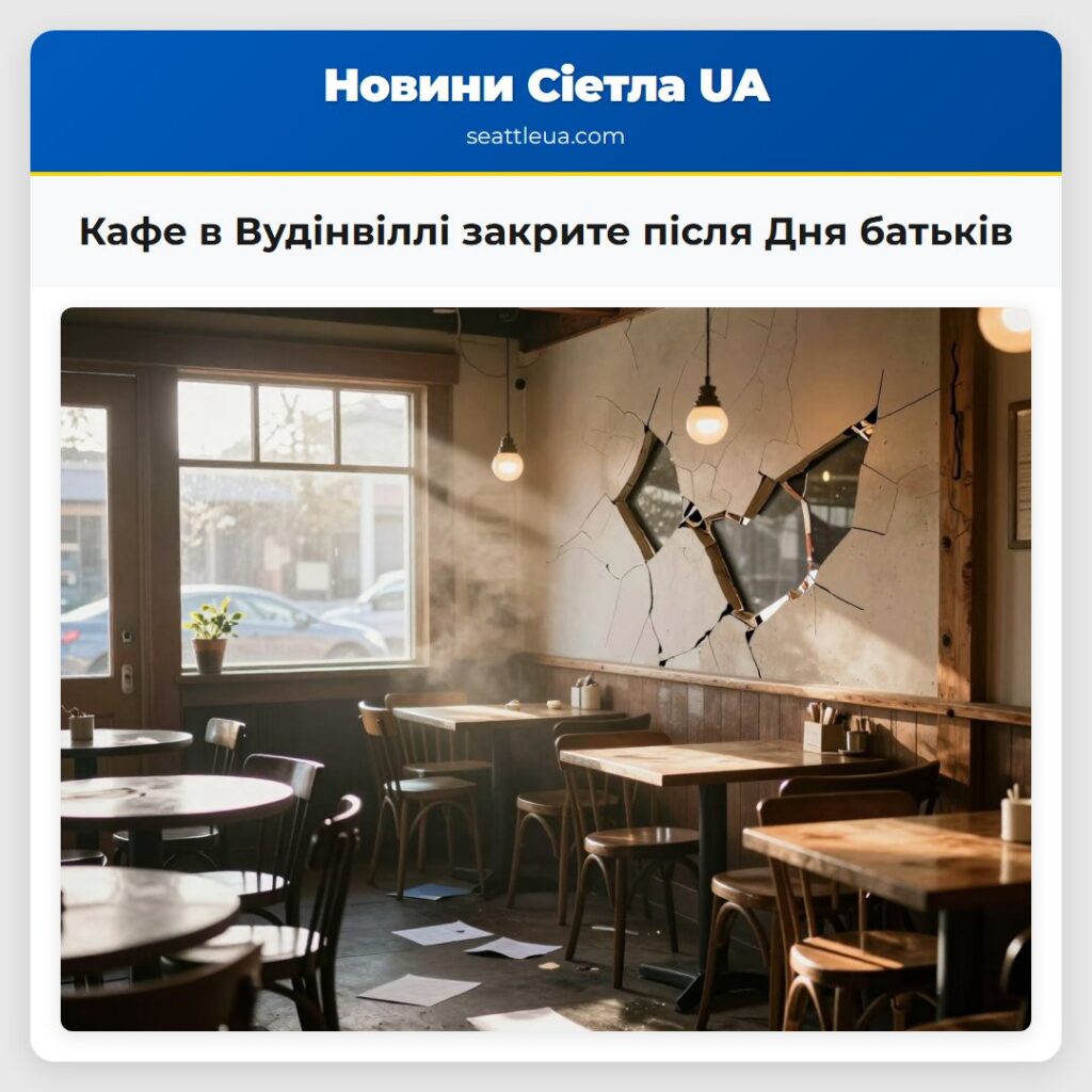 Кафе в Вудінвіллі закрите після Дня батьків