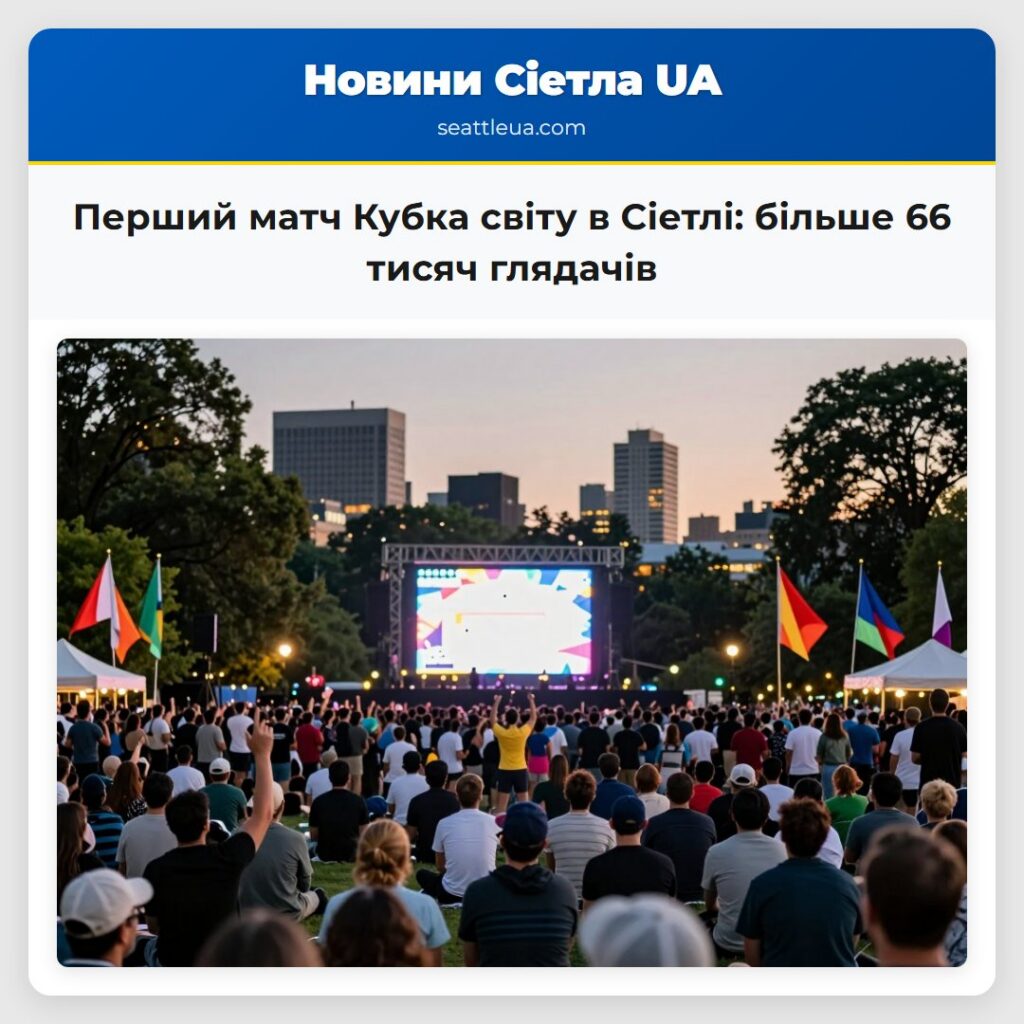 Перший матч Кубка світу в Сіетлі: більше 66 тисяч