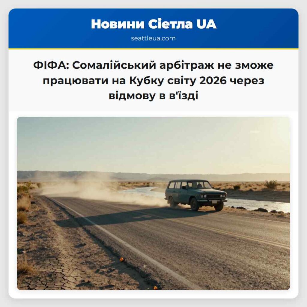 ФІФА: Сомалійський арбітраж не зможе працювати на
