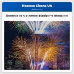 Безпека на 4-е липня фірвіри та плавання