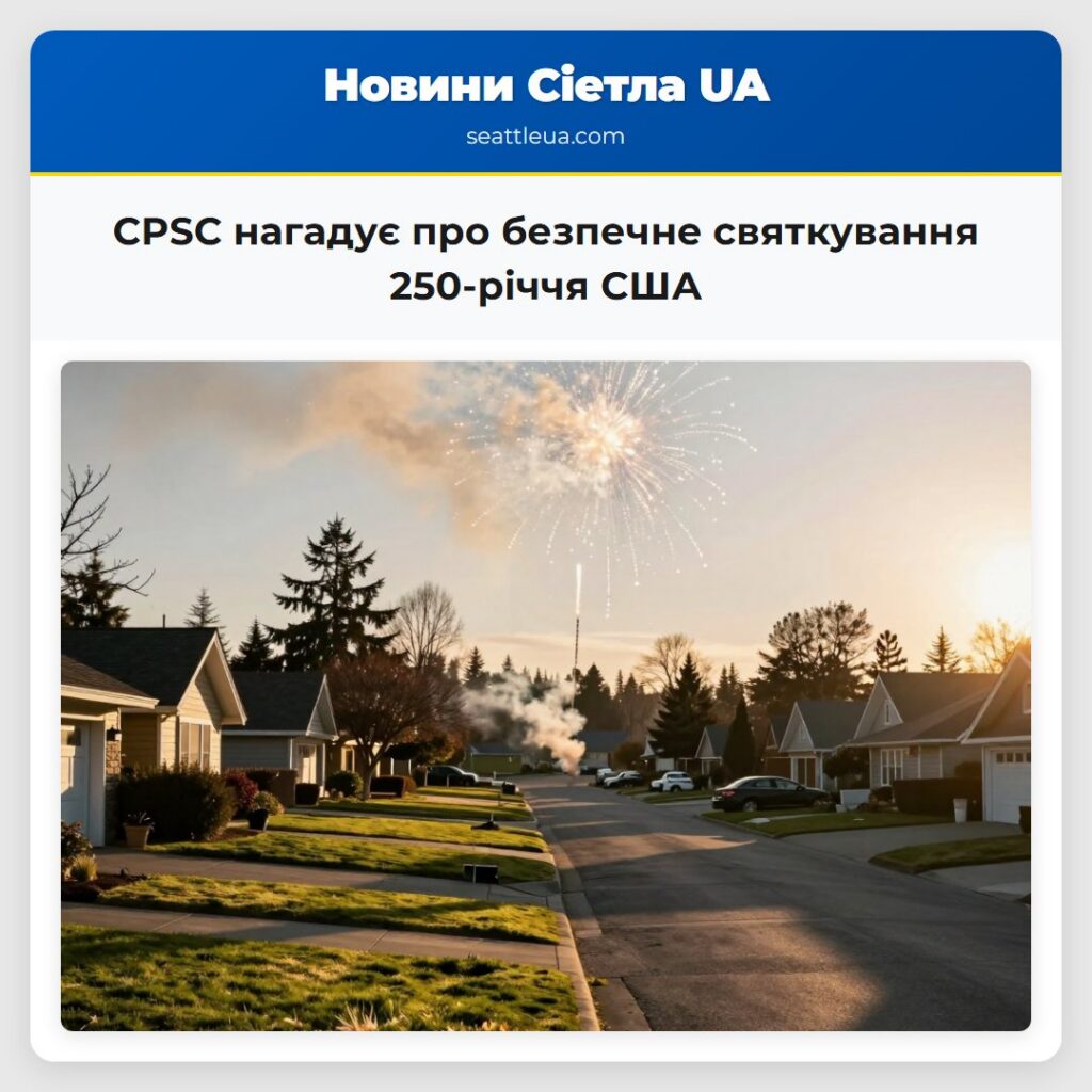 CPSC нагадує про безпечне святкування 250-річчя