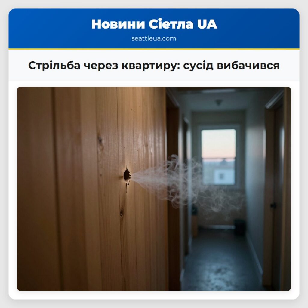 Стрільба через квартиру: сусід вибачився