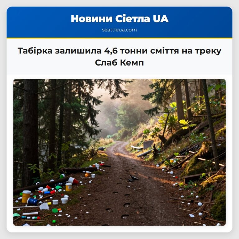 Табірка залишила 46 тонни сміття на треку Слаб Кемп