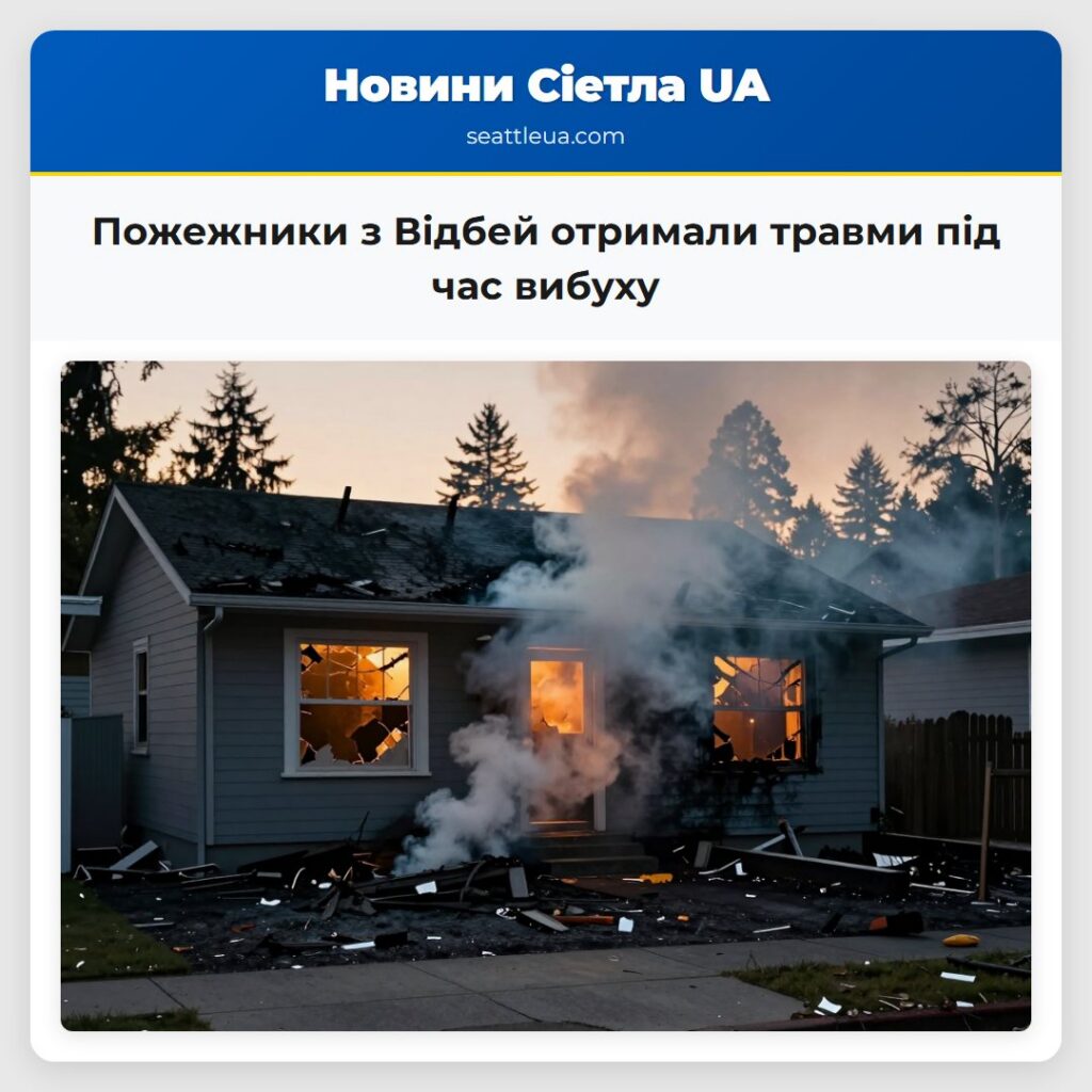 Пожежники з Відбей отримали травми під час вибуху