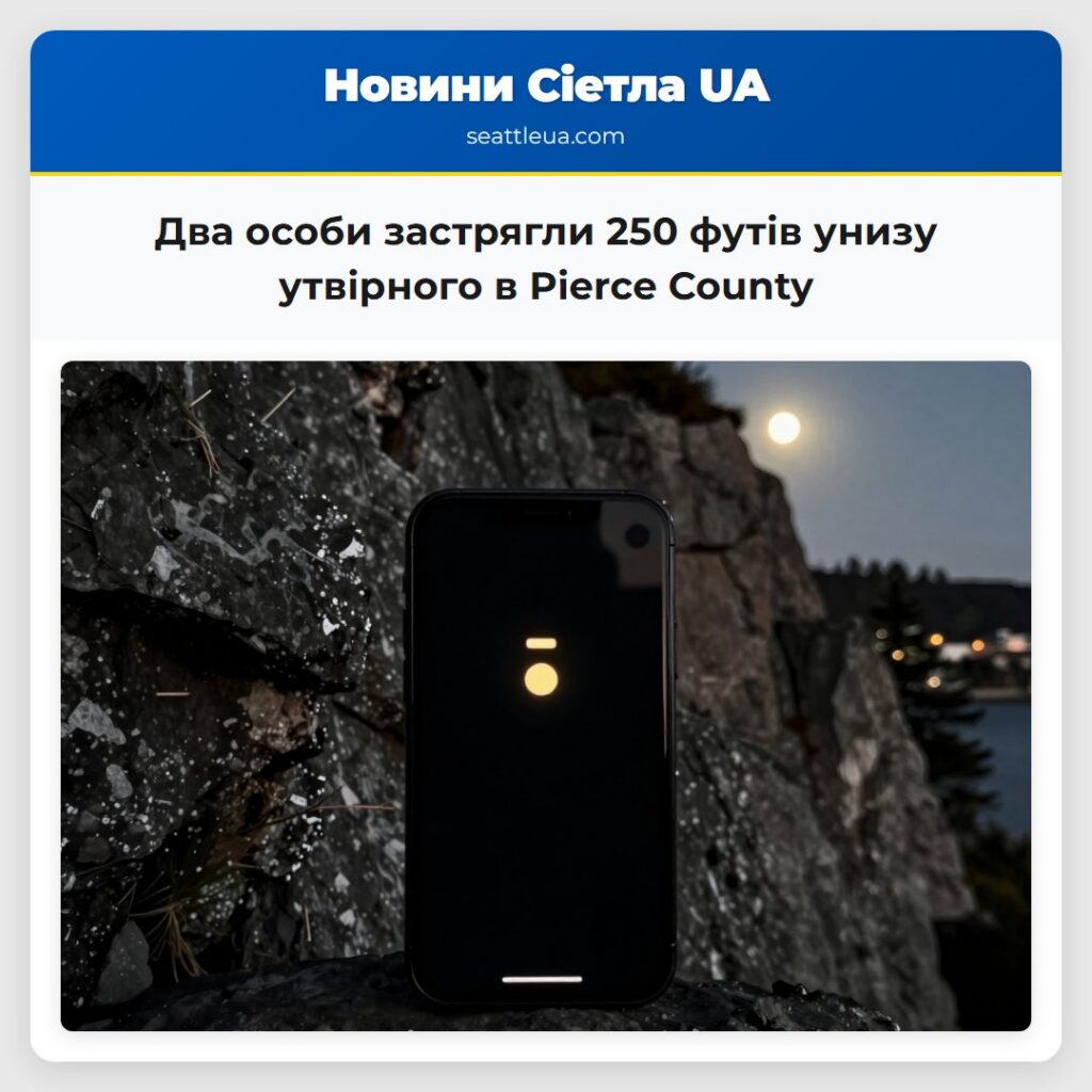 Два особи застрягли 250 футів унизу утвірного в
