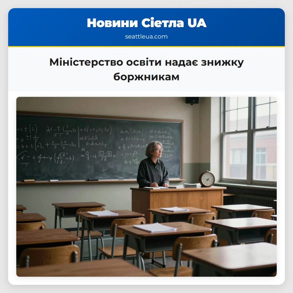 Міністерство освіти надає знижку боржникам