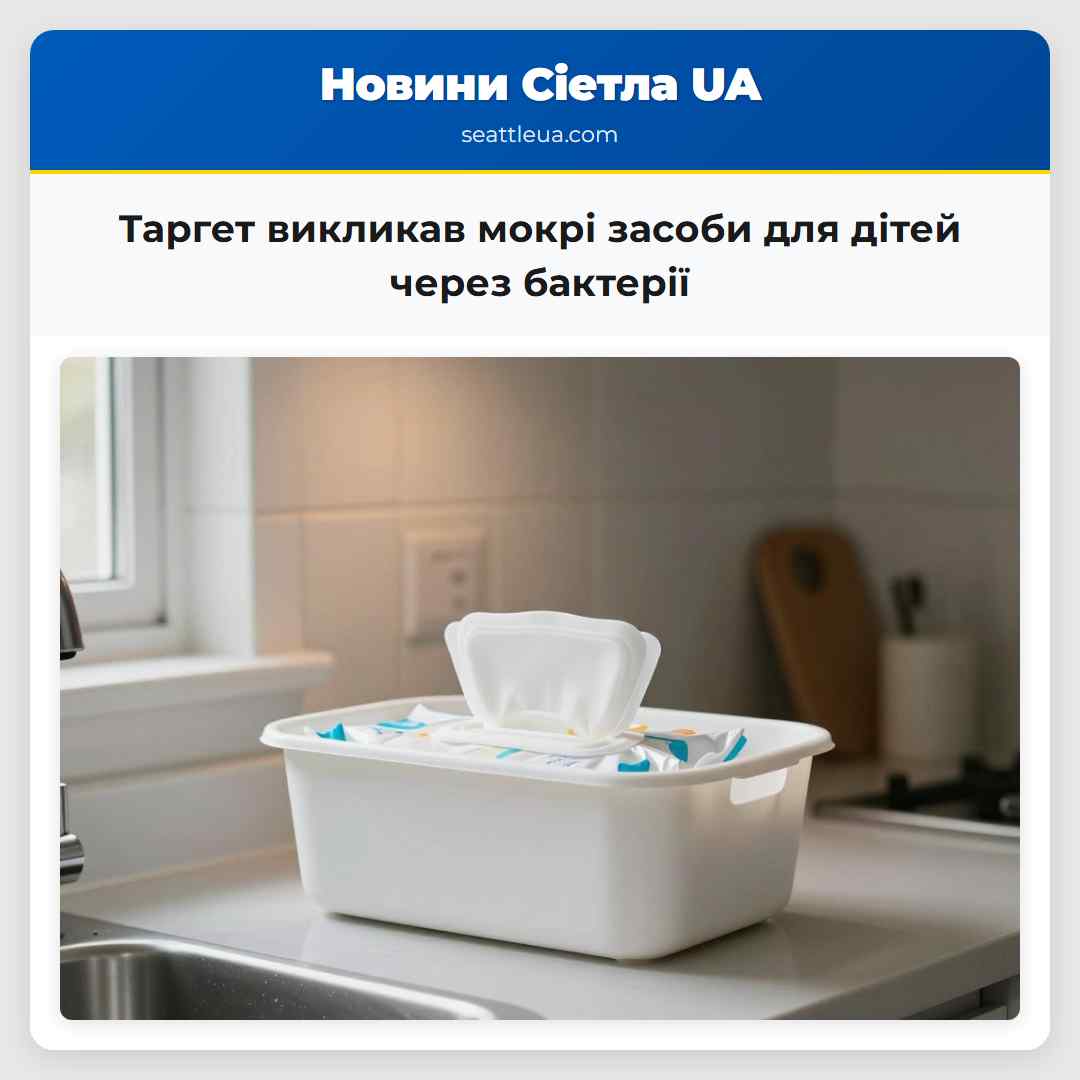 Таргет викликав мокрі засоби для дітей через бактерії