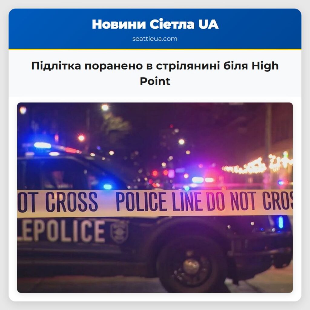 Підлітка поранено в стрілянині біля High Point
