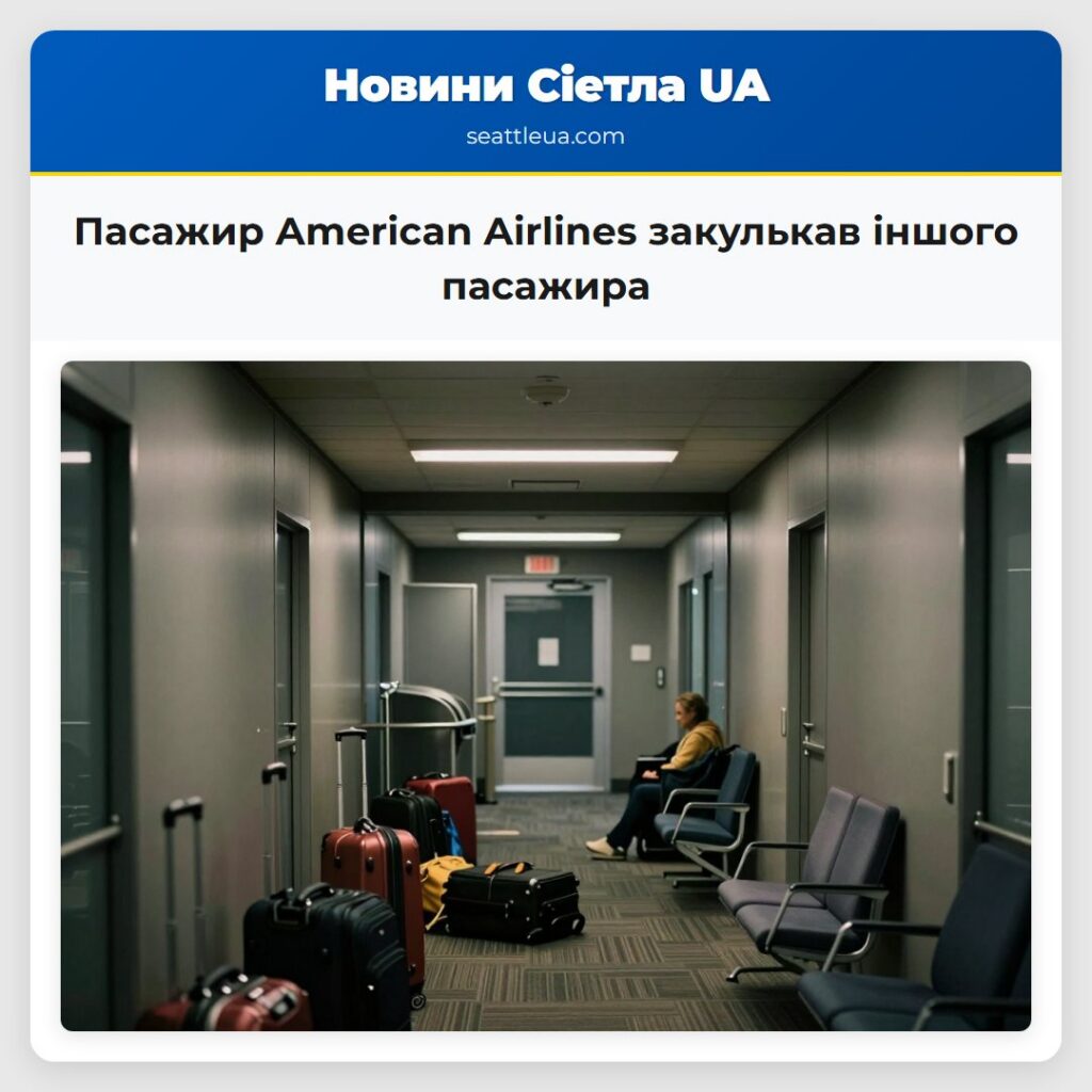 Пасажир American Airlines закулькав іншого