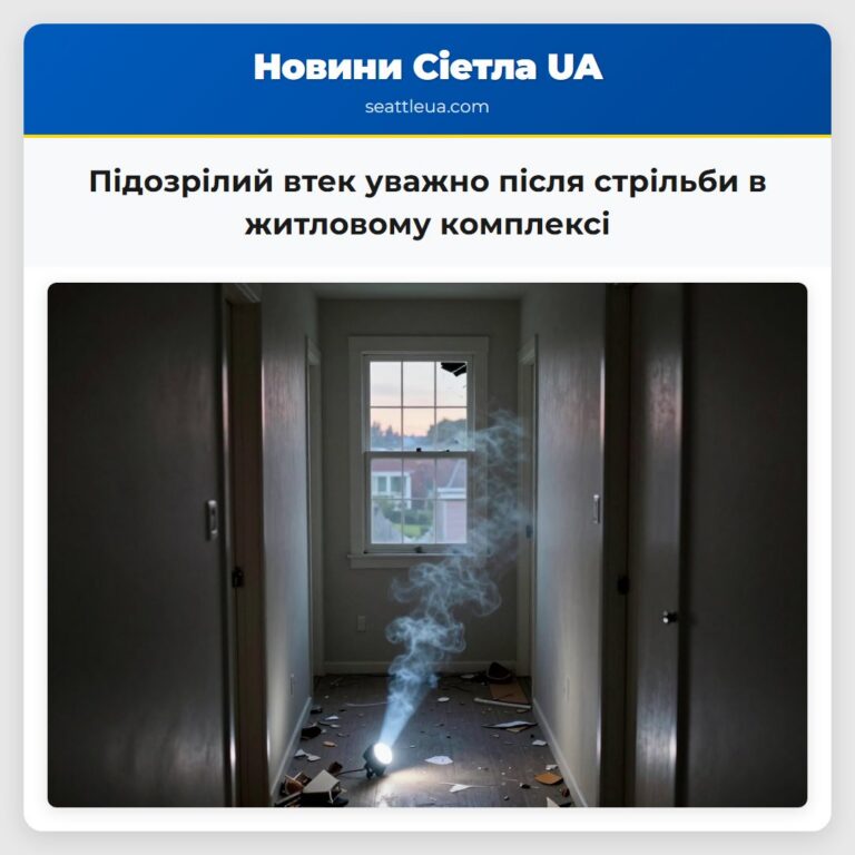 Підозрілий втек уважно після стрільби в житловому комплексі