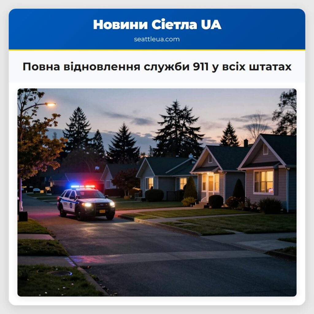 Повна відновлення служби 911 у всіх штатах