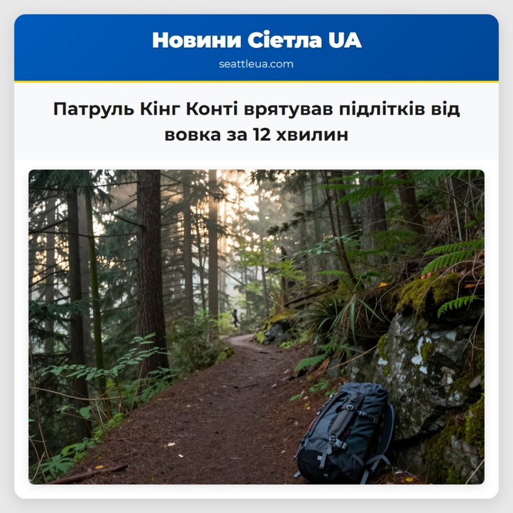 Патруль Кінг Конті врятував підлітків від вовка