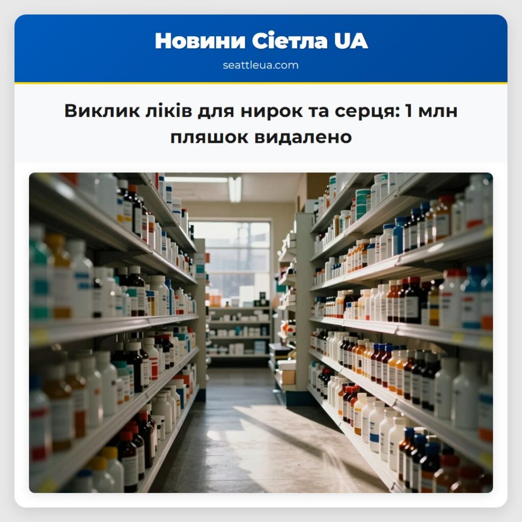 Виклик ліків для нирок та серця: 1 млн пляшок