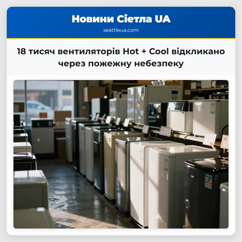 18 тисяч вентиляторів Hot + Cool відкликано через