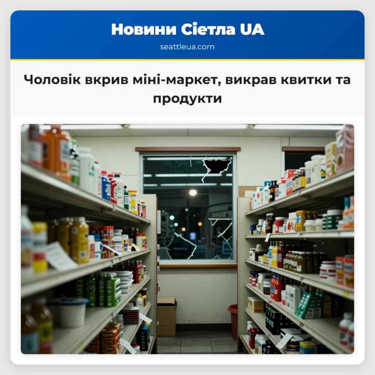 Чоловік вкрив міні-маркет викрав квитки та продукти