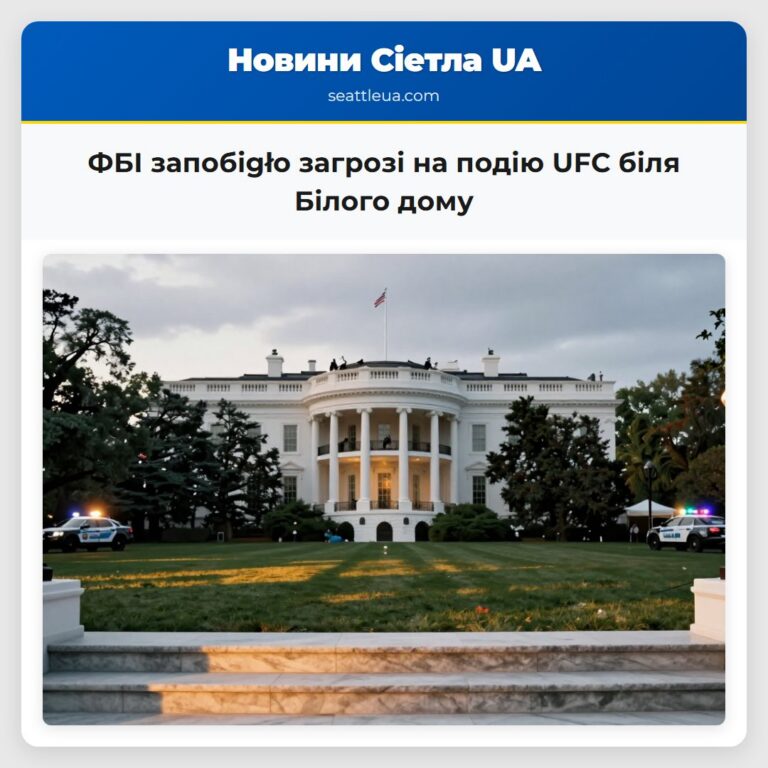 ФБІ запобіgło загрозі на подію UFC біля Білого дому