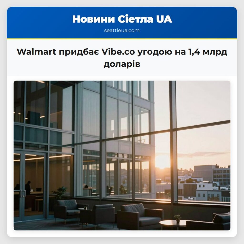 Walmart придбає Vibe.co угодою на 1,4 млрд доларів