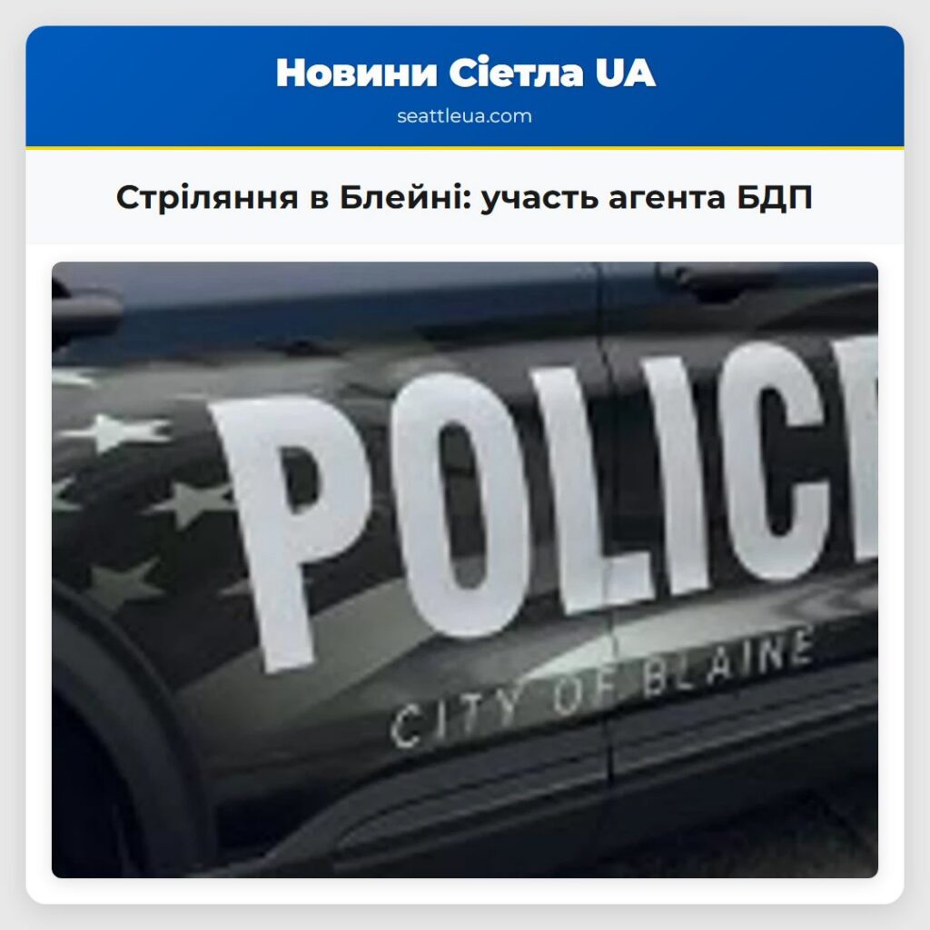 Стріляння в Блейні: участь агента БДП