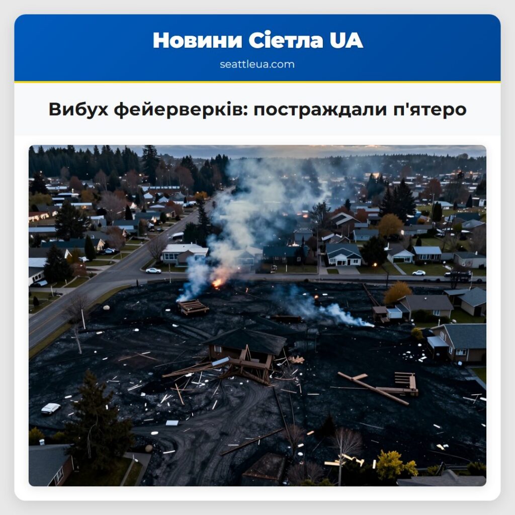 Вибух фейерверків: постраждали п'ятеро